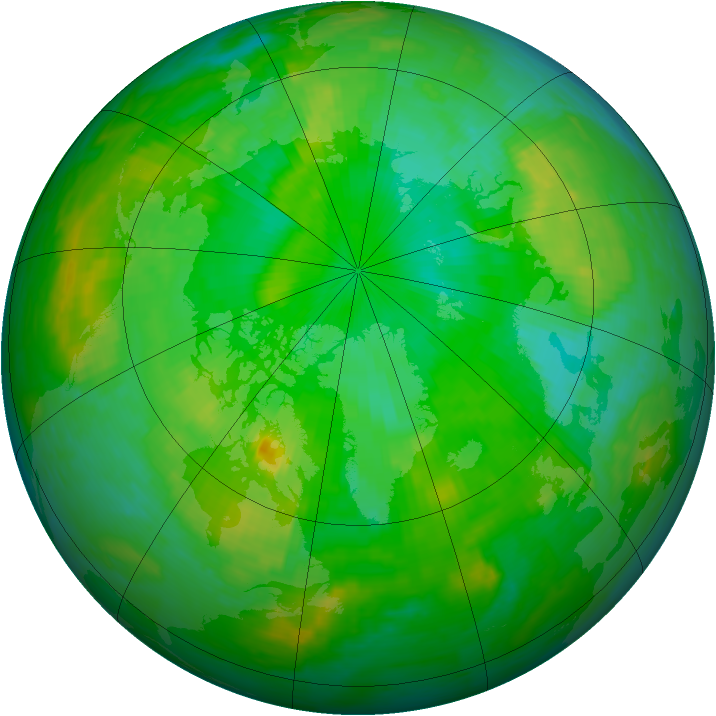 Arctic ozone map for 17 July 2002